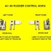 SPDR-018-R Right-Side Rudder Control Horn (Brass shear pin on bottom)